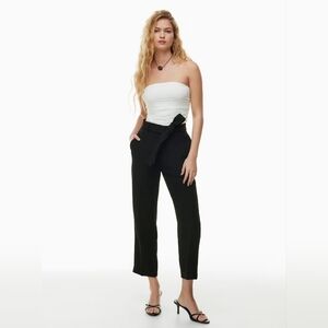 Aritzia Tie Front Black Women's Pants